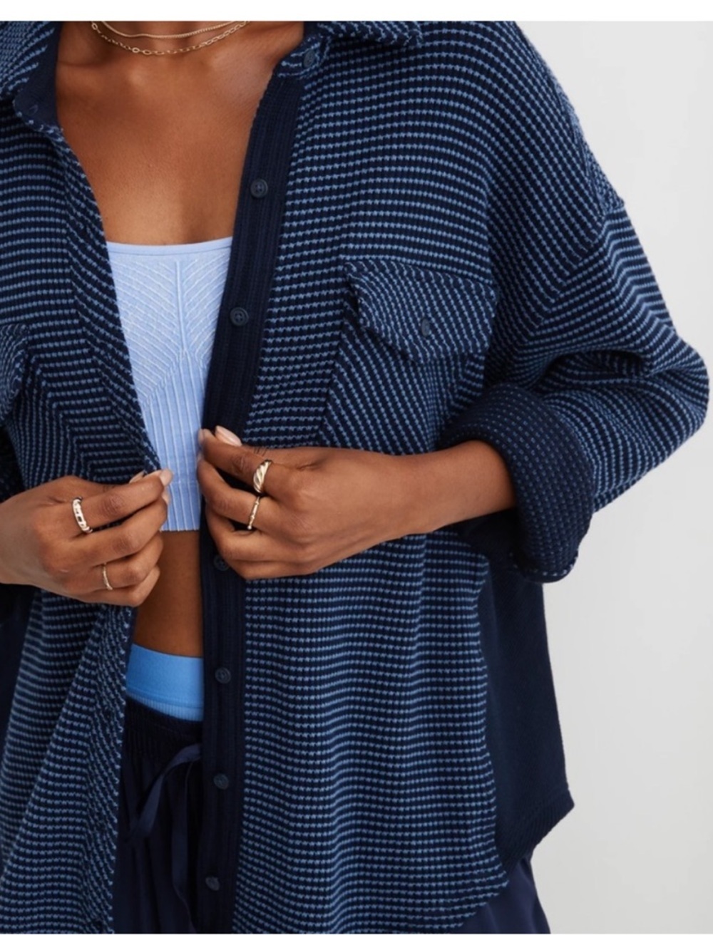 Aerie LumberJane Waffle Shirt XL - Picture 2 of 9
